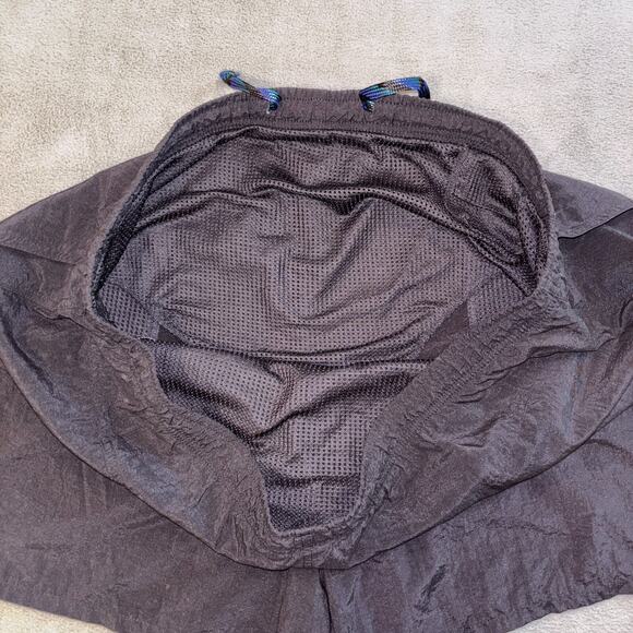 Vintage Speedo Boardshorts Men's X Large Black Nylon Classic Lined Swim Trunks - Picture 13 of 13